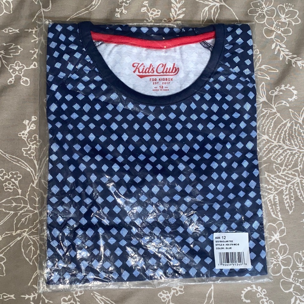Kids Club Blue Patterned T-Shirt